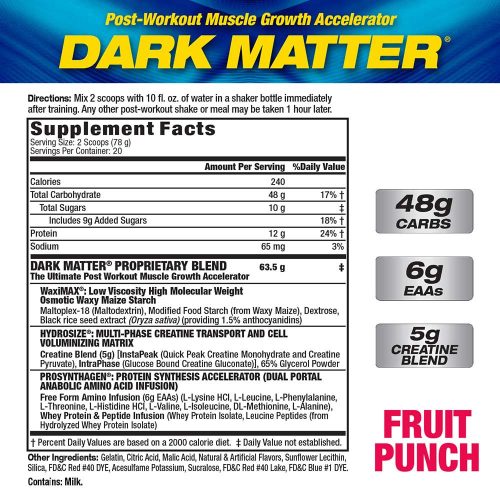 MHP Dark Matter - Edzés Utáni Formula (1.56 kg, Gyümölcsös Puncs)