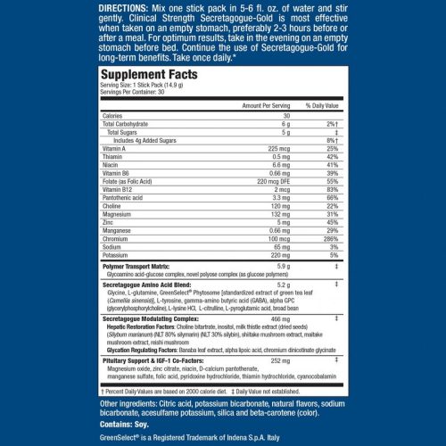 MHP Secretagogue Gold Öregedést Késleltető Formula (30 Csomag, Narancs)