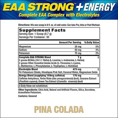 MHP EAA Strong - Esszenciális Aminosav por (291 g, Pina Colada)