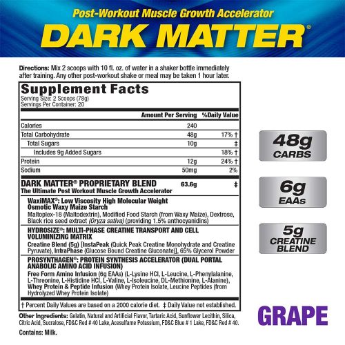 MHP Dark Matter - Edzés Utáni Formula (1.56 kg, Szőlő)