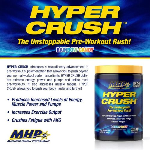 MHP Hyper Crush - Edzés Előtti Teljesítményfokozó (460 g, Eper Kivi)