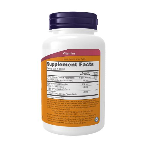 Now Foods Komplex 1000 mg C-vitamin Bioflavonoiddal (90 Tabletta)