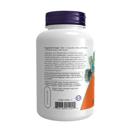 Now Foods Magnézium Citrát kapszula - Magnesium Citrate (120 Kapszula)