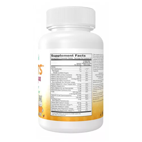 Now Foods Kid Vits Multivitamin rágótabletta Gyermekeknek (120 Rágótabletta)