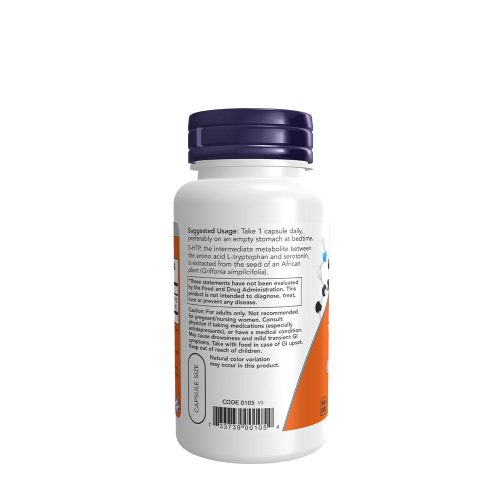 Now Foods 5 HTP 100 mg - 5-Hidroxi-triptofán (60 Veg Kapszula)