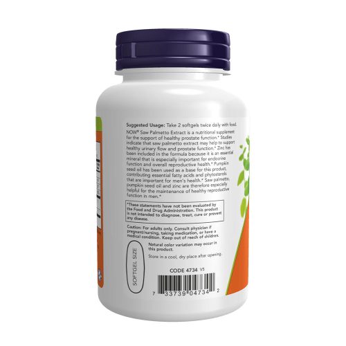 Now Foods Saw Palmetto Extract - Fűrészpálma Kivonat 80 mg (90 Lágykapszula)