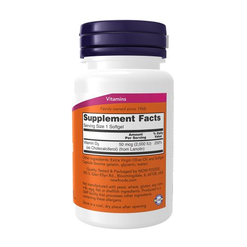 Now Foods D-vitamin 2000 NE (120 Lágykapszula)