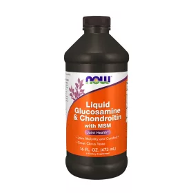   Now Foods Glükózamin, Kondroitin és MSM Ízületvédő Folyadék (473 ml)