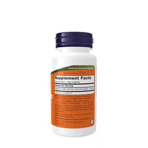 Now Foods Bromelain 500 mg (60 Veg Kapszula)