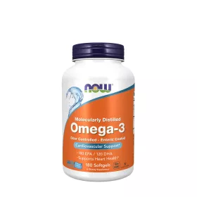   Now Foods Omega-3 Halolaj lágykapszula (Enteric Coated) (180 Lágykapszula)