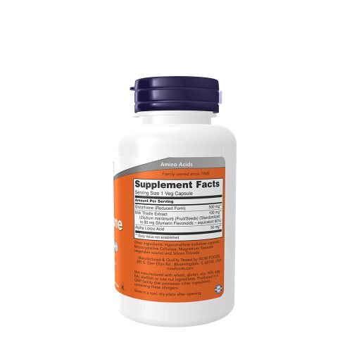 Now Foods Glutathione 500 mg - Glutation (60 Veg Kapszula)
