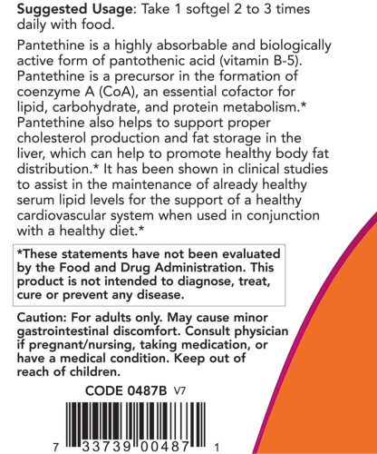 Now Foods Pantethine 300 mg  (60 Lágykapszula)
