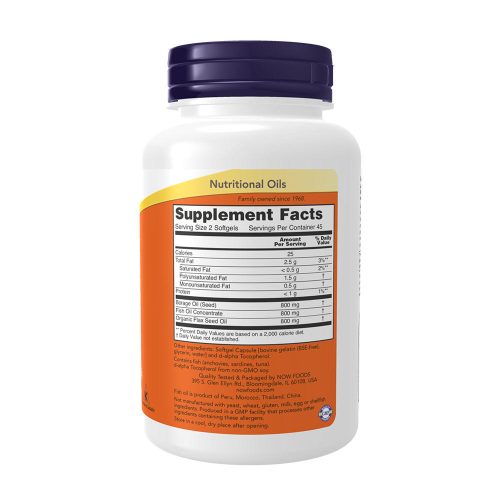 Now Foods Super Omega 3-6-9 1200 mg (90 Lágykapszula)