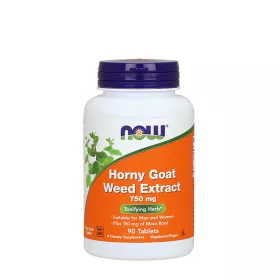   Now Foods Horny Goat Weed Extract - Püspöksüveg Kivonat 750 mg (90 Tabletta)