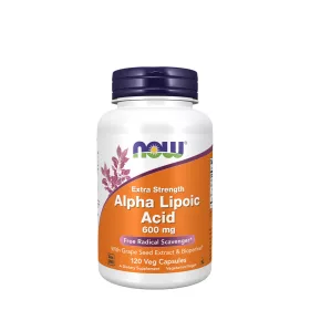   Now Foods Extra Erős Alfa-liponsav 600 mg (120 Veg Kapszula)