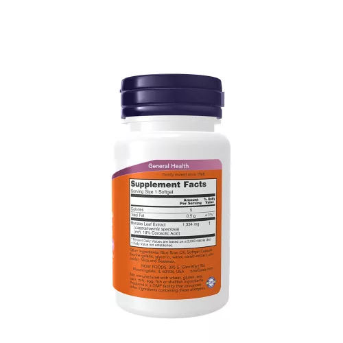 Now Foods GlucoFit® - Vércukorszint Szabályozó (60 Lágykapszula)