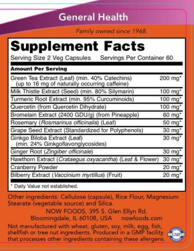 Now Foods Super Antioxidants - Komplex Antioxidáns (120 Veg Kapszula)