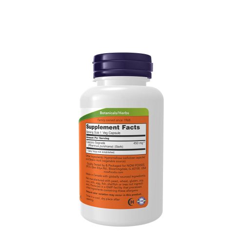 Now Foods Cascara Sagrada 450 mg (100 Kapszula)