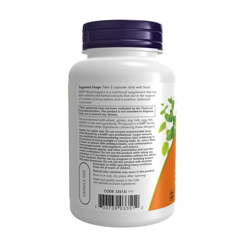 Now Foods Mood Support - Hangulatjavító (90 Veg Kapszula)