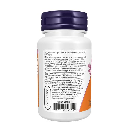 Now Foods Melatonin 5 mg (60 Veg Kapszula)