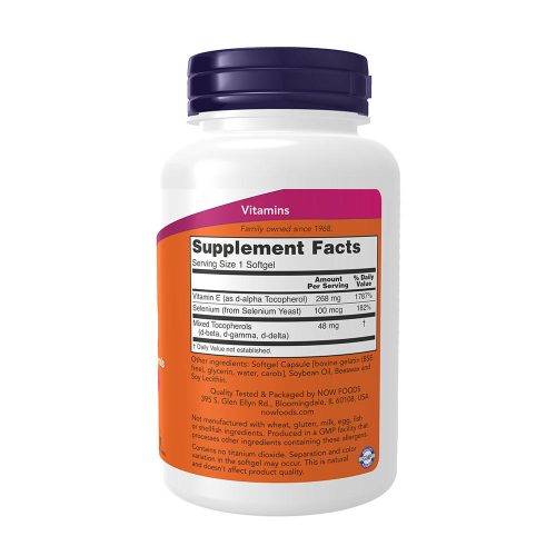 Now Foods E-Vitamin 400 NE (100 Lágykapszula)