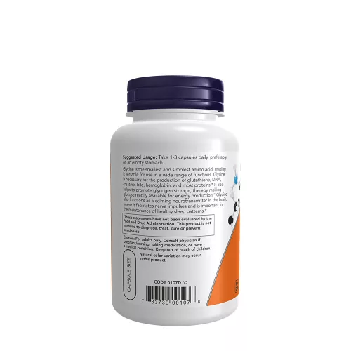 Now Foods Glycine 1000 mg - Glicin (100 Kapszula)