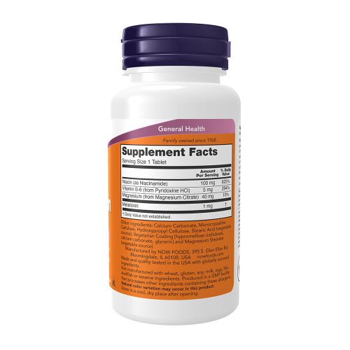 Now Foods Melatonin 1 mg (100 Tabletta)