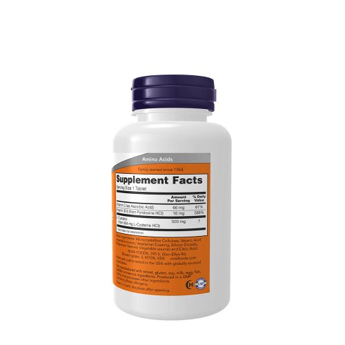 Now Foods Cisztein 500 mg tabletta - Cysteine (100 Tabletta)