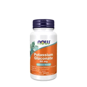   Now Foods Kálium-glükonát 99 mg tabletta - Potassium Gluconate 99 mg (100 Tabletta)