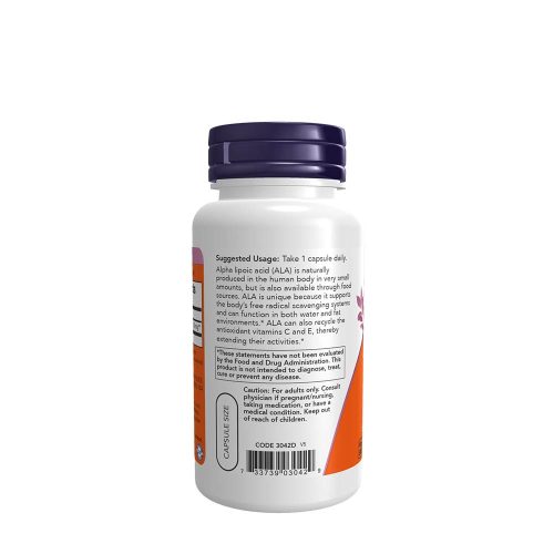 Now Foods Alfa-liponsav 250 mg (60 Veg Kapszula)