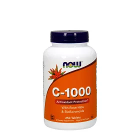   Now Foods C-vitamin 1000 mg tabletta Csipkebogyóval és Bioflavonoidokkal (250 Tabletta)