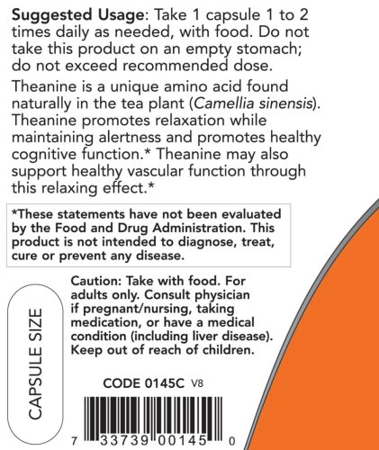 Now Foods Teanin 100 mg (90 Veg Kapszula)