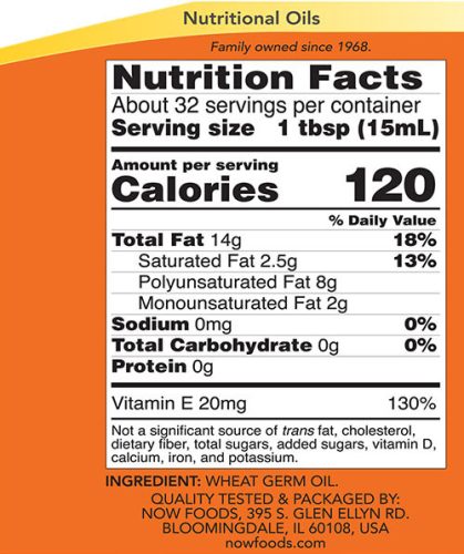 Now Foods Wheat Germ Oil Liquid - Búzacsíra Olaj (473 ml)