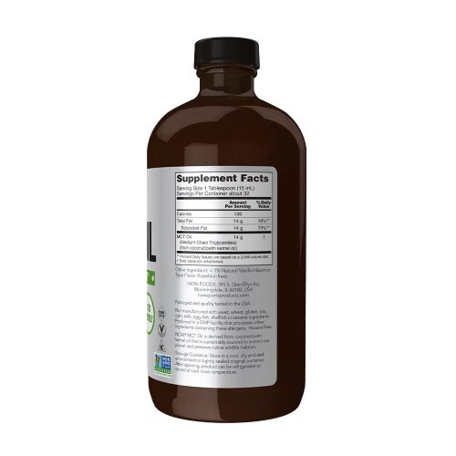 Now Foods MCT Olaj (473 ml, Vaníliás Mogyoró)