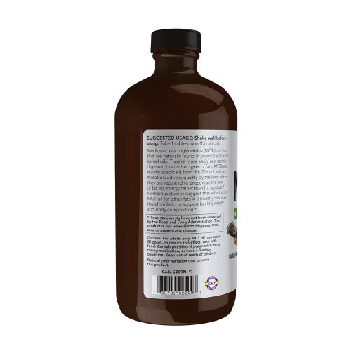 Now Foods MCT Olaj (473 ml, Vaníliás Mogyoró)