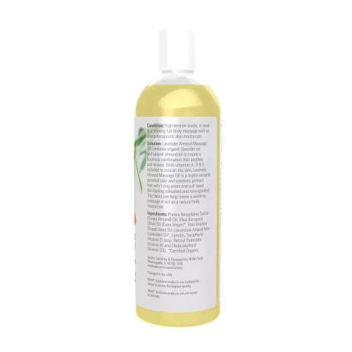 Now Foods Levendulás Masszázsolaj (473 ml)