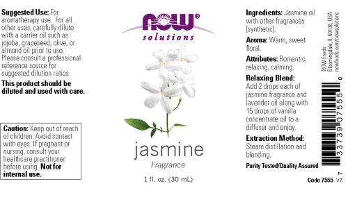 Now Foods Jasmine Fragrance - Illóolaj (29 ml)