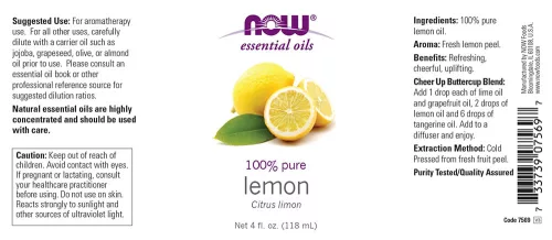 Now Foods Essential Oils - Citromolaj (118 ml)