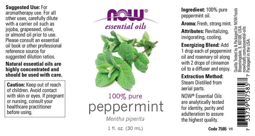 Now Foods Essential Oils - Borsmenta Olaj (30 ml)