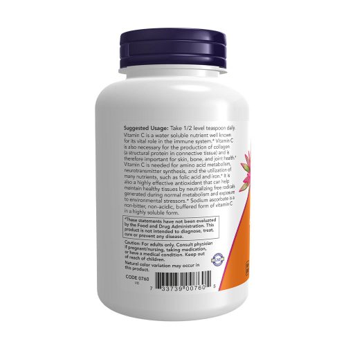 Now Foods Sodium Ascorbate Powder - Nátrium-aszkorbát por (227 g)