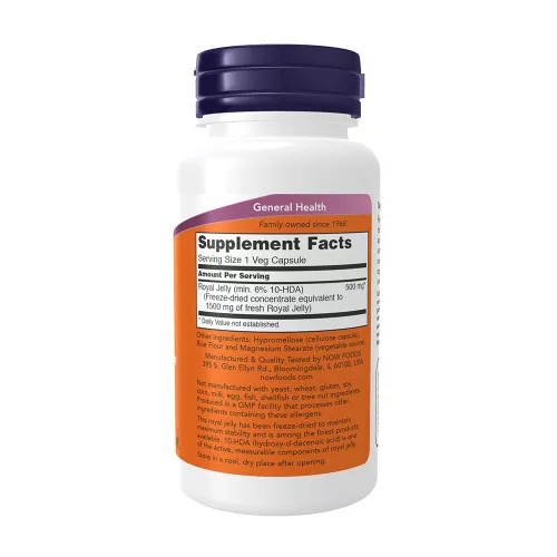 Now Foods Royal Jelly - Méhpempő (60 Veg Kapszula)