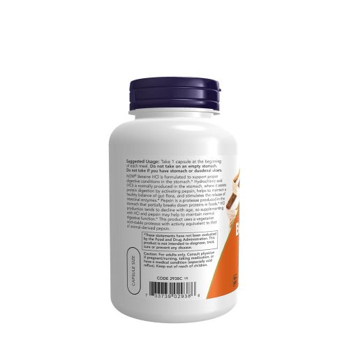 Now Foods Betain HCl 648 mg (120 Veg Kapszula)