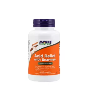  Now Foods Emésztő Enzimes rágótabletta - Acid Relief With Enzymes Chewables (60 Rágótabletta)