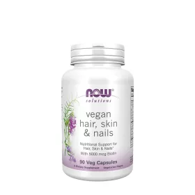   Now Foods Hair, Skin & Nails, Vegan - Vegán Haj, Bőr, Köröm Vitamin (90 Veg Kapszula)