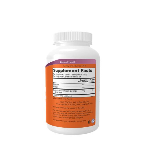 Now Foods Marhakollagén por - Collagen Peptides Powder (227 g)