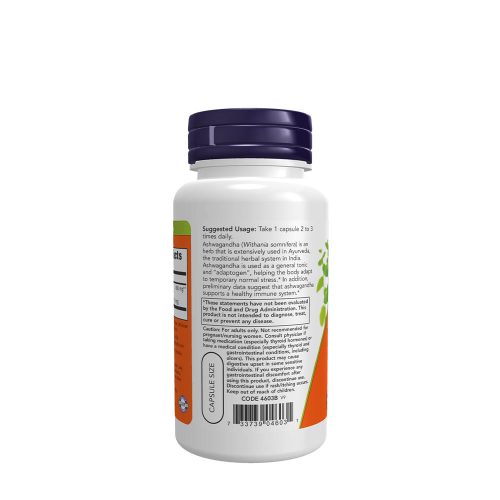 Now Foods Ashwagandha kivonat 450 mg (90 Veg Kapszula)