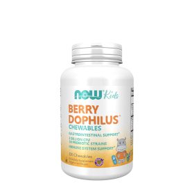   Now Foods BerryDophilus™ - Probiotikum rágótabletta Gyermekeknek (120 Rágótabletta)