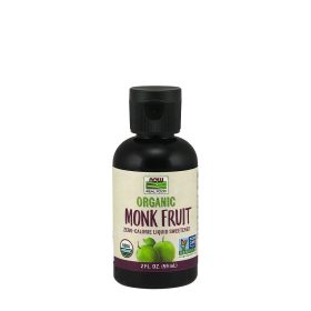   Now Foods Organikus Monk Fruit Édesítőszer - Organic Liquid Monk Fruit  (59 ml, Ízesítetlen)