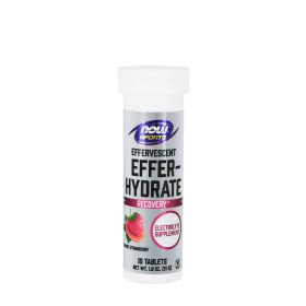   Now Foods Elektrolitos Pezsgőtabletta - Effer-Hydrate (10 Pezsgőtabletta, Citrom Lime)