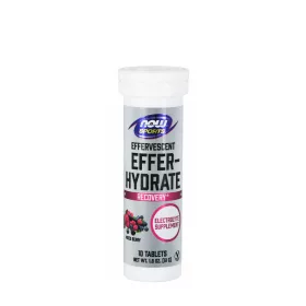   Now Foods Elektrolitos Pezsgőtabletta - Effer-Hydrate (10 Pezsgőtabletta, Erdei Bogyó Mix)